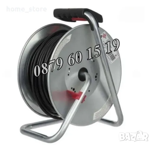 Ел. удължител макара 50 метра с 4 гнезда, снимка 4 - Други инструменти - 50090536