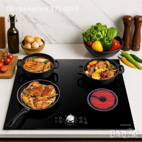  Стъклокерамичният плот NOXTON NTC-D46082, снимка 2 - Котлони - 53179769