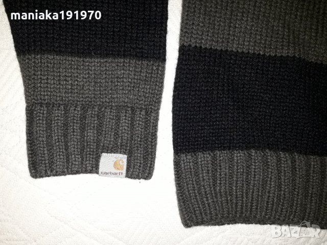 CARHARTT Men's 100% Shetland Wool (L) мъжки пуловер, снимка 4 - Пуловери - 31050936