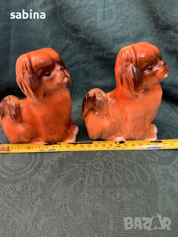 Статуетка Пекинез, ЛФЗ Ломоносов, СССР, снимка 4 - Други ценни предмети - 52974621