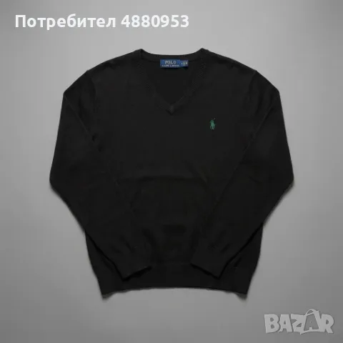 Тънък черен пуловер Polo Ralph Lauren, снимка 3 - Пуловери - 56417169