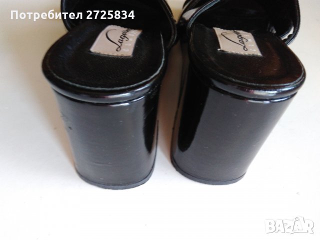 Елегантни кожени чехли LAGERSONS, Швеция, размер 37, снимка 6 - Дамски елегантни обувки - 29292489