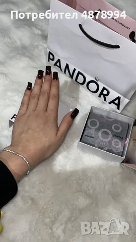 Дамска гривна Pandora, снимка 4 - Гривни - 56480986