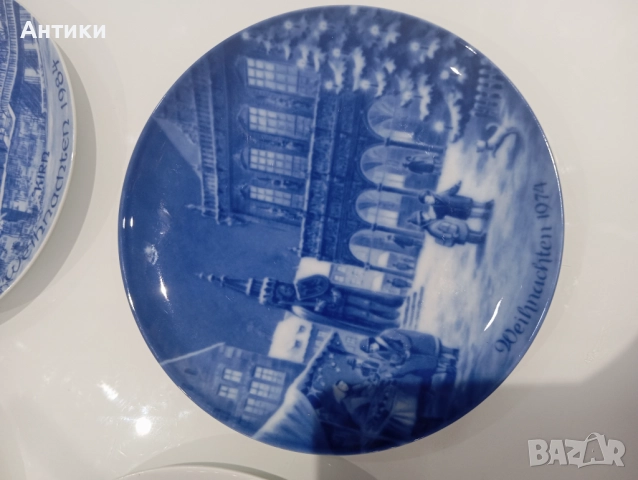 Порцеланови стенни маркирани чинии за колекция , снимка 14 - Чинии - 52496613