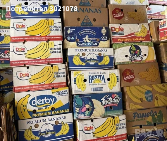 Бананови кашони. Каси амбалаж