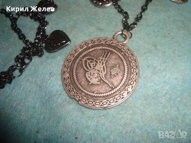 ПОСРЕБРЕНИ ЕТНО ОСМАСКИ СТИЛ ОГЪРЛИЦА и ГРИВНА с ТУГРА НАКИТИ за НОСИЯ 25511, снимка 7 - Бижутерийни комплекти - 35527308