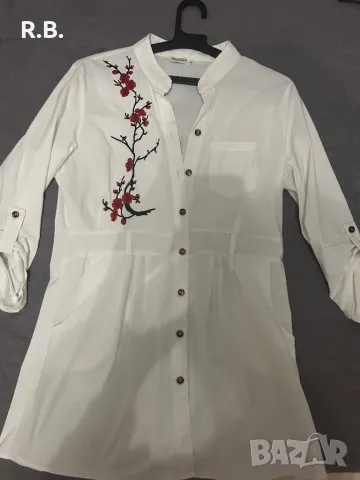 Бяла риза, туника, М размер, снимка 6 - Ризи - 47740112