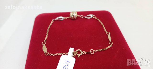 Нова-Златна гривна -2,76гр/14кр, снимка 4 - Гривни - 38062166