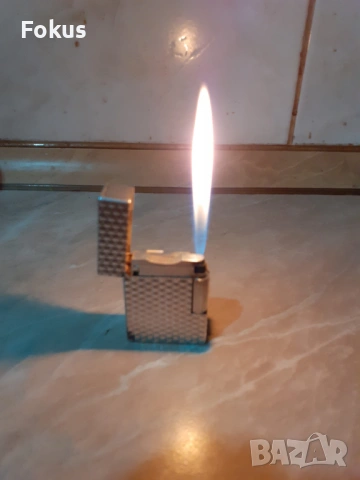 Стара колекционерска сребърна запалка Дюпон Dupont - работи, снимка 6 - Антикварни и старинни предмети - 53267305