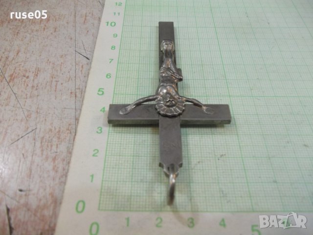 Кръст с разпятието от бял метал - 27,67 гр., снимка 7 - Други ценни предмети - 29810497