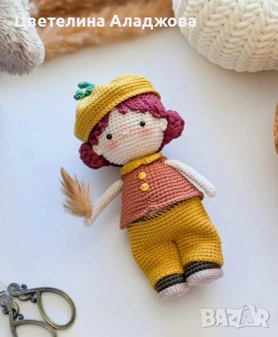 Плетена на една кука кукла Амбър