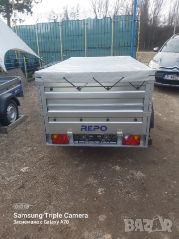 Туристическо ремарке REPO RPP с допълнителни канати и плосък брезент, снимка 7 - Ремаркета - 52008361