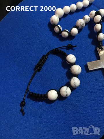 Гердан Естествен камък + гривна, снимка 3 - Колиета, медальони, синджири - 30729187