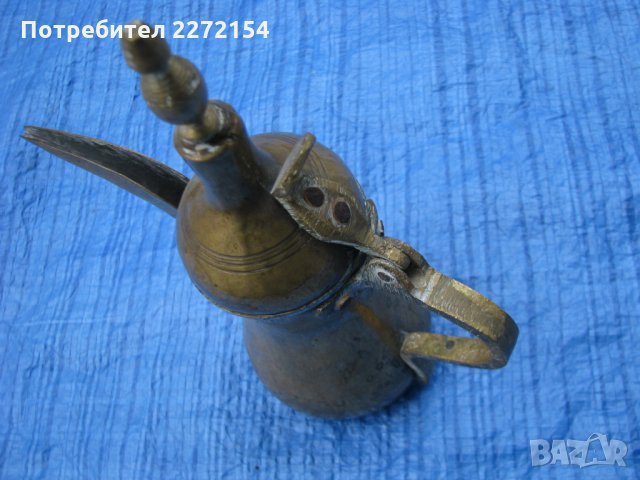 Чаканка ибрик чайник с тугра-2, снимка 2 - Антикварни и старинни предмети - 31876001