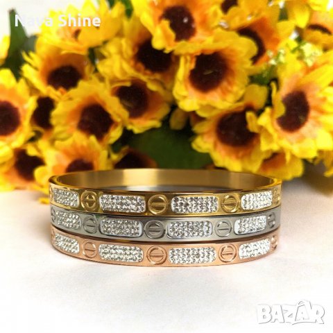 Cartier гривни от медицинска стомана / Гривна Супер качество, снимка 4 - Гривни - 31156909