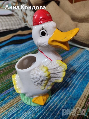 Порцеланова фигура на пате , снимка 2 - Декорация за дома - 53097154