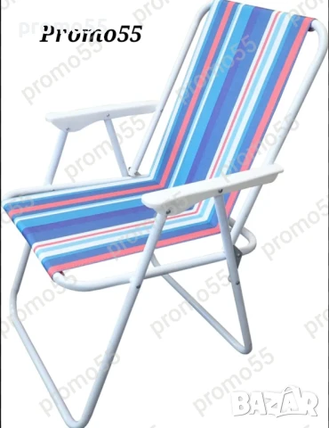 Сгъваем Стол за градина, къмпинг, пикник Сгъваем плажен стол до 80кг, снимка 16 - Къмпинг мебели - 50662720