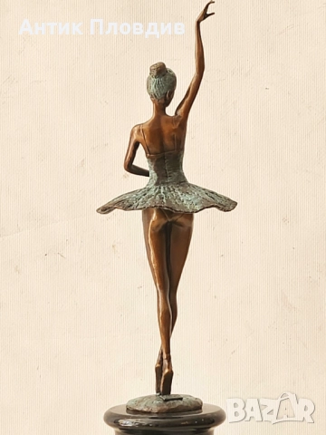 Бронзова статуетка балерина – Milo, France, снимка 4 - Статуетки - 51656588