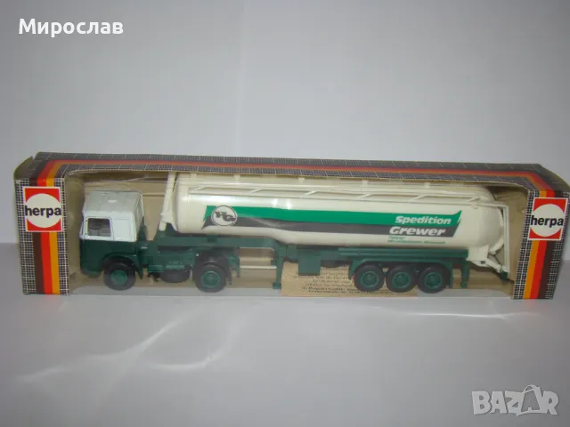 HERPA H0 1/87 MAN КАМИОН МОДЕЛ ЦИСТЕРНА