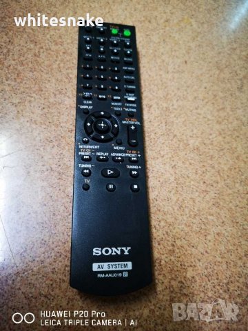 Sony RM-AAU019 remote for AV Receiver, Home Theater, Audio system, (НОВО). 