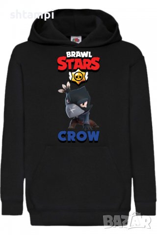 Детски Суитчър/Суитшърт Crow 4,Brawl Stars,Игра,Подарък,Изненада,Забавление,Рожден Ден