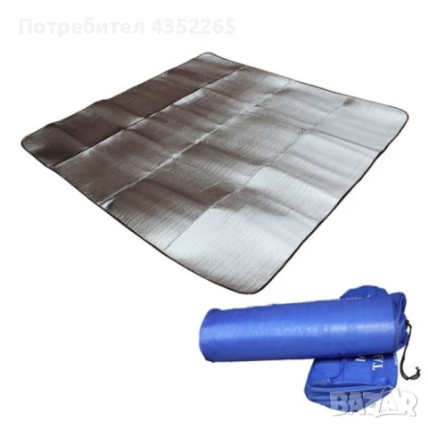 Постелка за къмпинг с двойно алуминиево покритие 