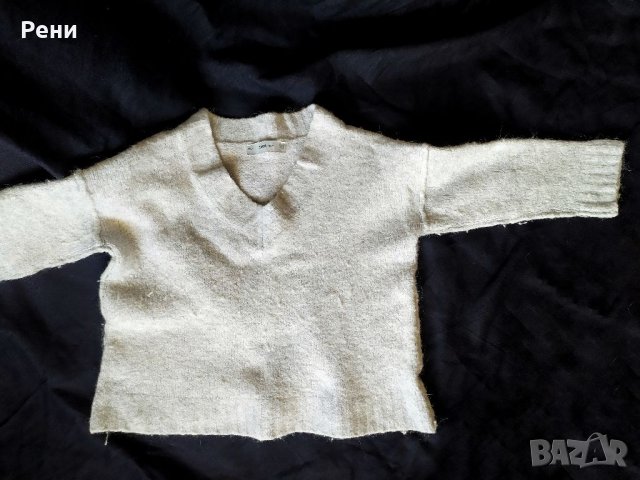 Дамски вълнен пуловер Zara блуза с дълъг ръкав, снимка 2 - Блузи с дълъг ръкав и пуловери - 38463353