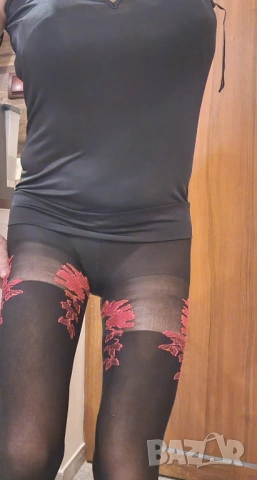 Черна дамска блуза, снимка 9 - Корсети, бюстиета, топове - 54086659