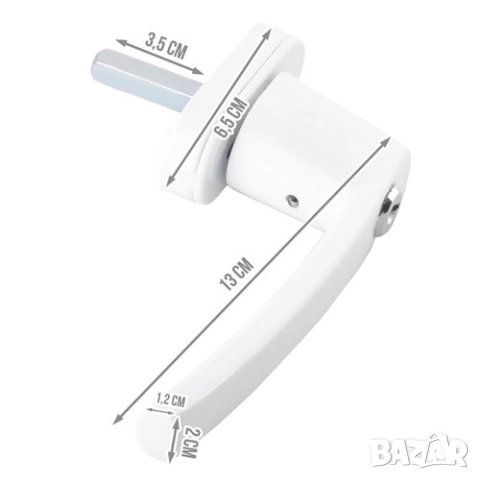 Дръжка за прозорец с ключ / Дръжка за пвц дограма , снимка 2 - Дограми - 52915003