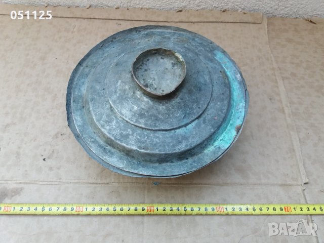 кована възрожденска бакърена тенджера мед, снимка 5 - Антикварни и старинни предмети - 35269136