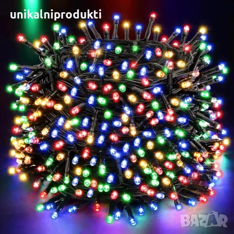 Музикални коледни лампички 10м 100 диода "Тиха нощ-Свята нощ", снимка 2 - Лед осветление - 52216106