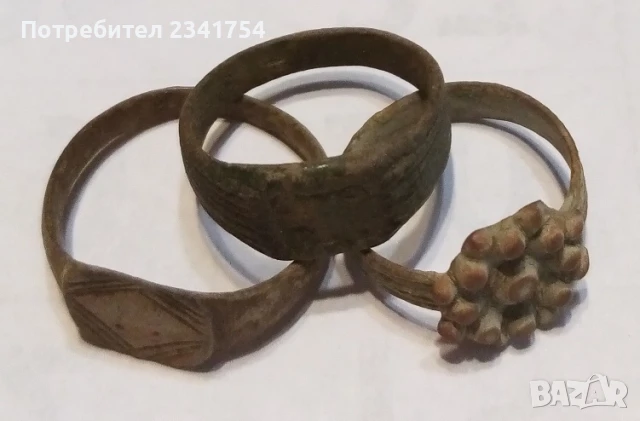 Продавам 3 бр.възрожденски пръстенчета, снимка 2 - Антикварни и старинни предмети - 50871441