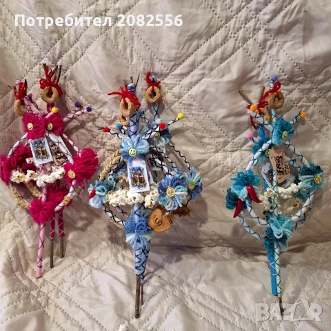 Сурвакници украсени, снимка 12 - Декорация за дома - 56168143