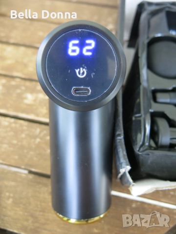 Масажен пистолет, вибрационен с 4 приставки и 6 степени, снимка 7 - Масажори - 51951280