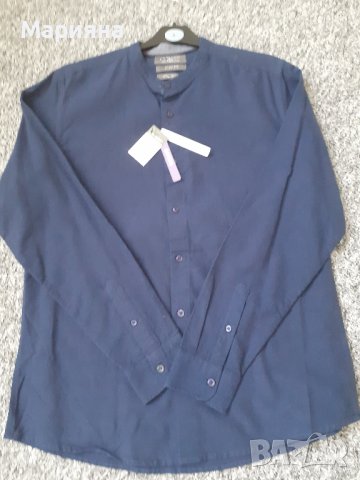 нова мъжка риза с дълъг ръкав размер Л, снимка 1 - Ризи - 37354065