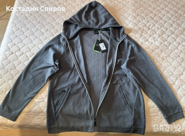 мъжки Суитшърт BOSS Saggy Curved 3XL, снимка 4 - Суичъри - 52273720