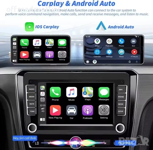 7 Инч Android Мултимедия с CarPlay за VW Golf 5 6 Polo Passat Touran, снимка 2 - Аксесоари и консумативи - 50994917