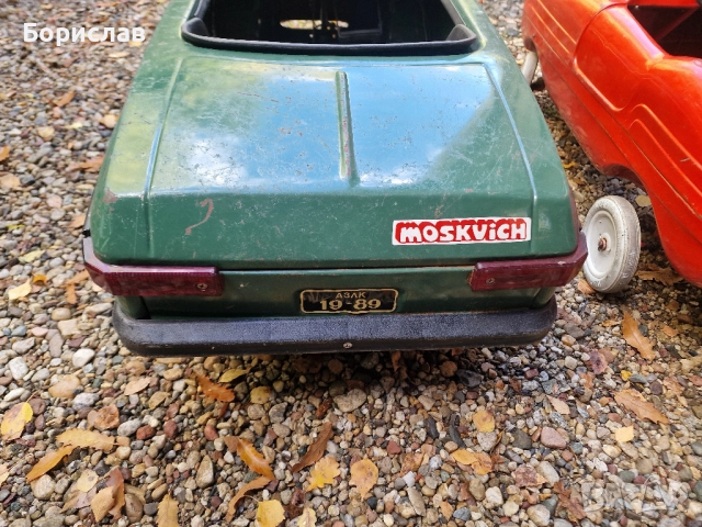 Ретро метална количка с педали от соца, снимка 8 - Антикварни и старинни предмети - 52654655