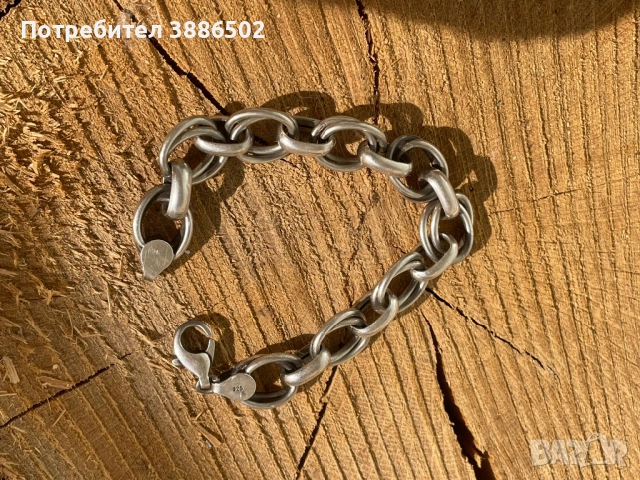 Сребърна дамска гривна, снимка 2 - Гривни - 51574047