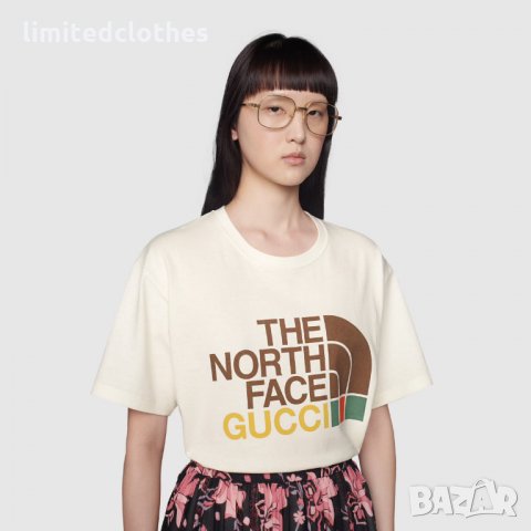 GUCCI x THE NORTH FACE Web Logo Print Мъжка / Дамска Тениска size XS, снимка 9 - Тениски - 35653556