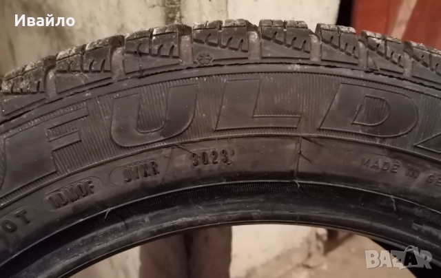 Продавам 1 брой зимна гума 205.55.16 дот 2023 Fulda , снимка 4 - Гуми и джанти - 52634987