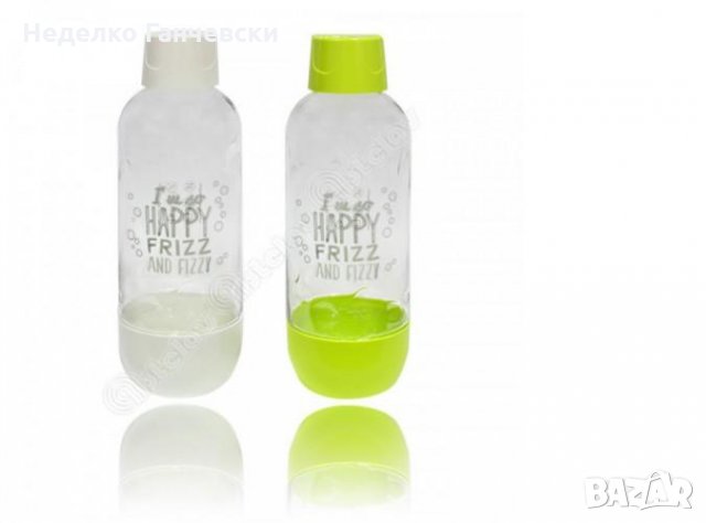 Бутилка за вода за многократна употреба (PET) за машини за газирана вода HAPPY FRIZZ или SODA STREAM, снимка 3 - Други стоки за дома - 30502710