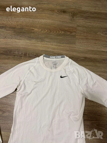Мъжка блуза с дълъг ръкав Nike  Pro Fitted Long Sleeve Training Shirt , L размер , снимка 2 - Тениски - 52078807
