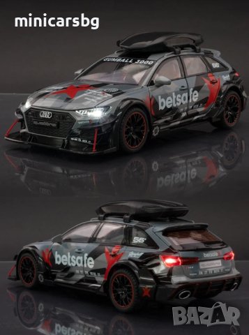 Метални колички: Audi RS6 Avant Gumball 3000 , снимка 8 - Колекции - 40651559