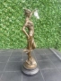 Бронзова статуетка на Темида (Богинята на правосъдието) – Sign. Mayer / Art Bronze France, снимка 2