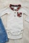 Боди риза H&M и дънки за бебе 0-3 месеца, снимка 13