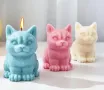 3D Едро Коте котка силиконов молд форма фондан свещ гипс шоколад декор смола, снимка 4