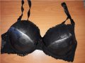 Луксозен сутиен черна дантела и сребристо 80 Д, снимка 2