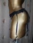 XL Черен еротичен колан - жартиери с полупрашка , снимка 3