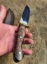 Ръчно изработен нож Орех , снимка 9